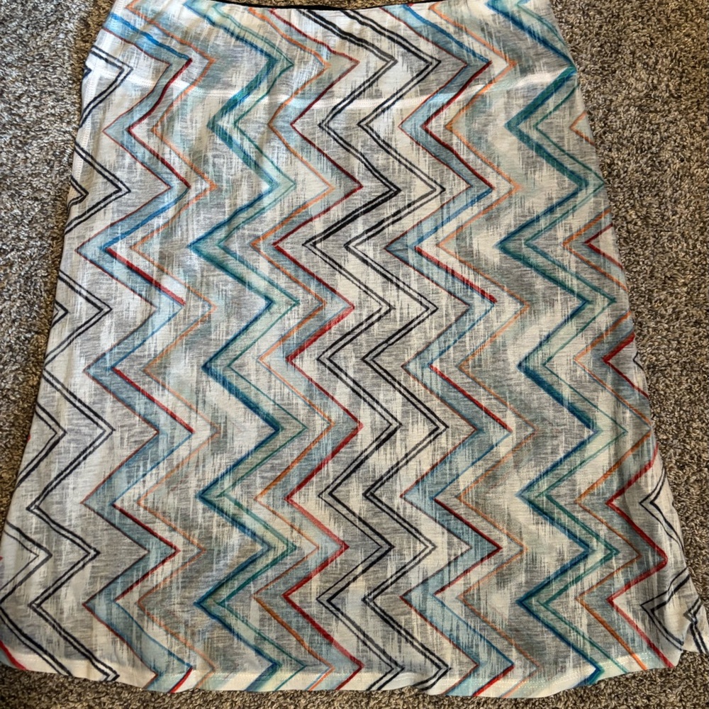 Nally & Millie Multicolor Chevron Skirt